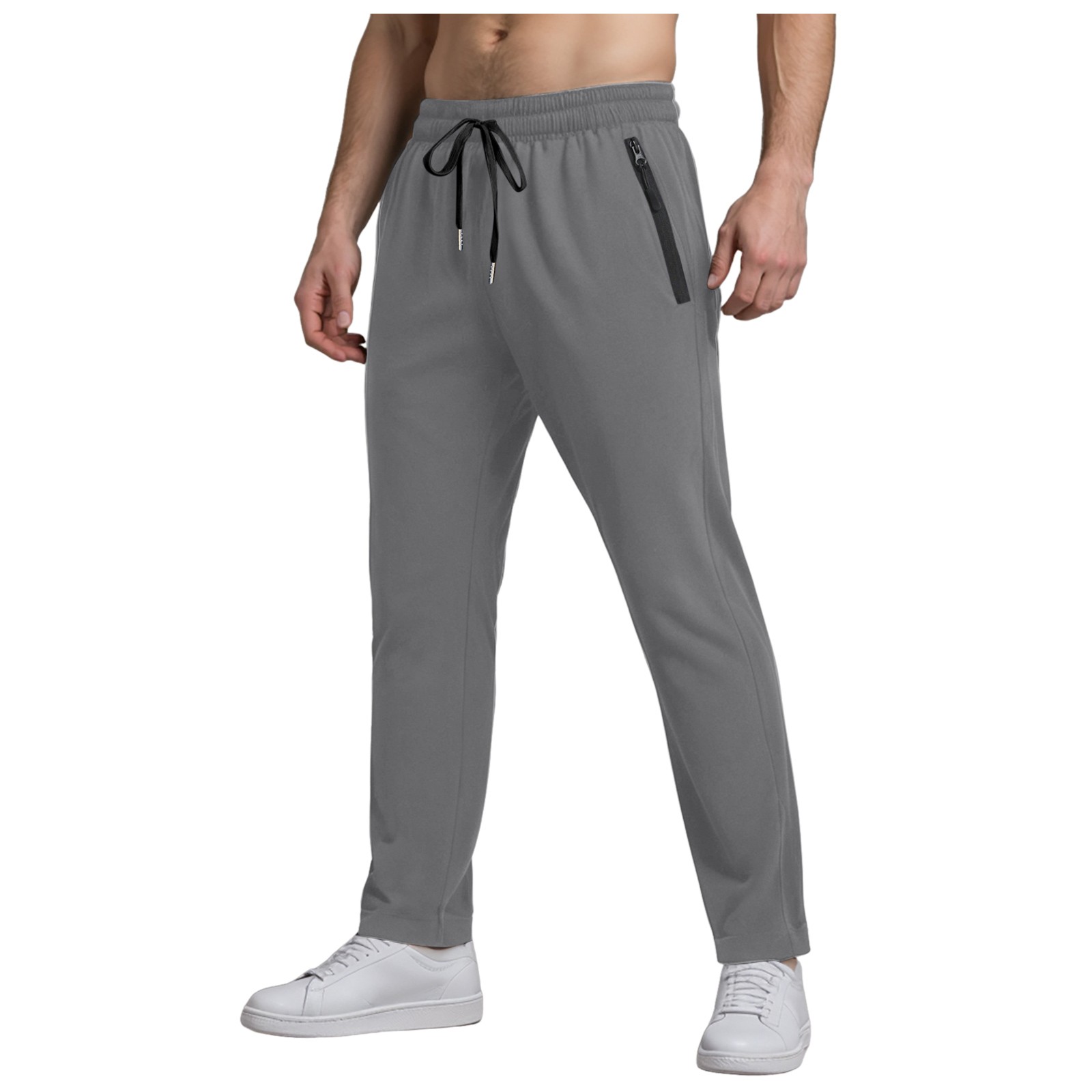 thumbnail image 2 of Pantalones de chándal largos con cintura elástica y estampado floral para hombre, mezcla de poliéster, corte holgado informal, ligeros y suaves, S-XXXL, 2 of 8